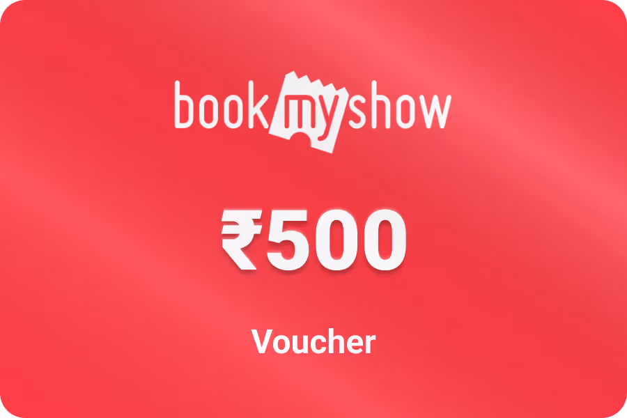 BookMyShow Voucher — Up to 30% off, from ₹350